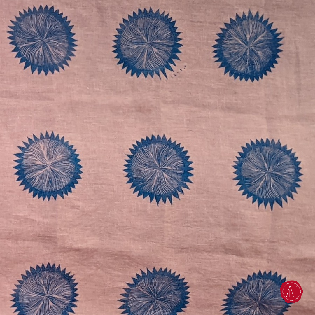 Block printed flax linen towels,collab by ArthlyBox (ArthlyCreative) and Jonique Co