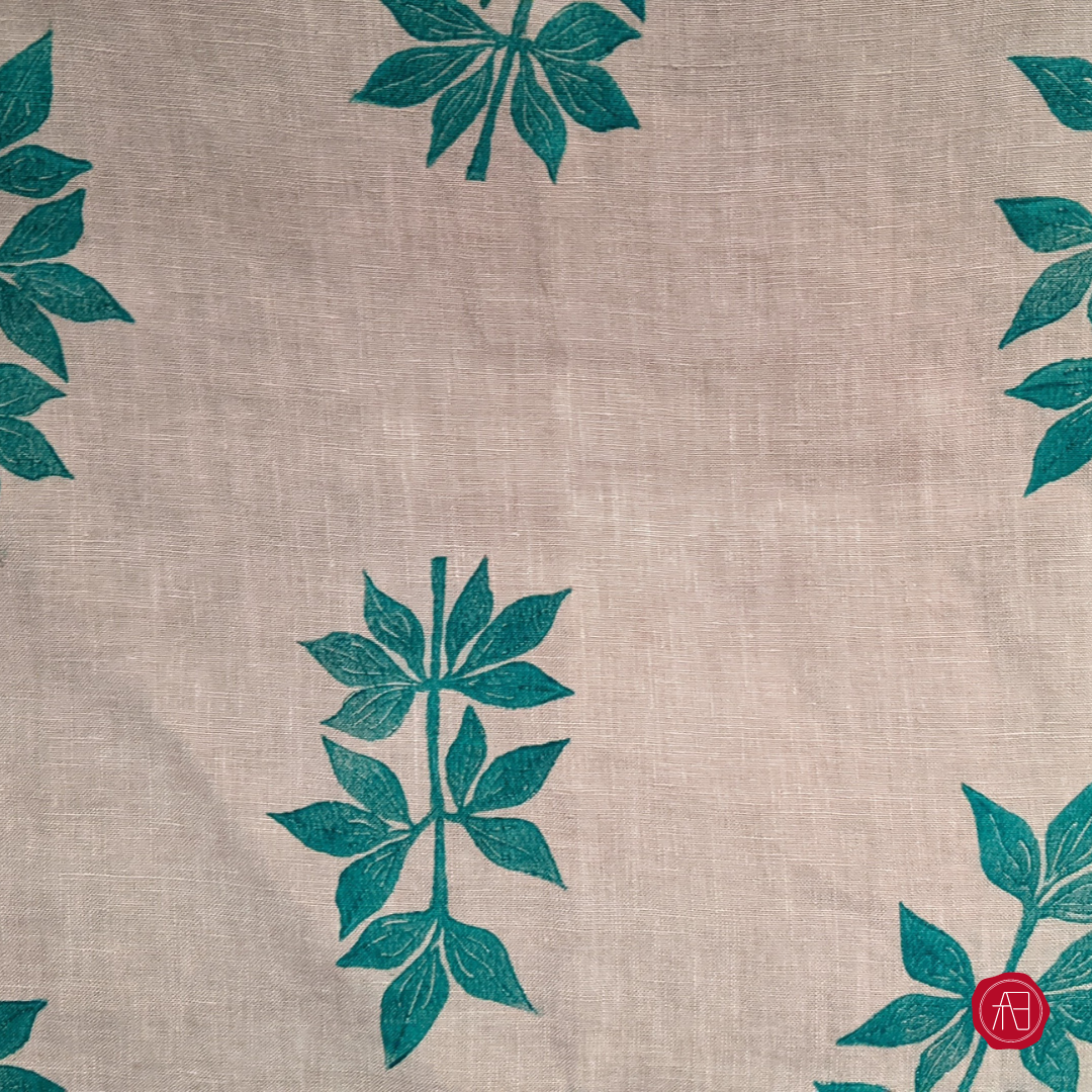 Block printed flax linen towels,collab by ArthlyBox (ArthlyCreative) and Jonique Co