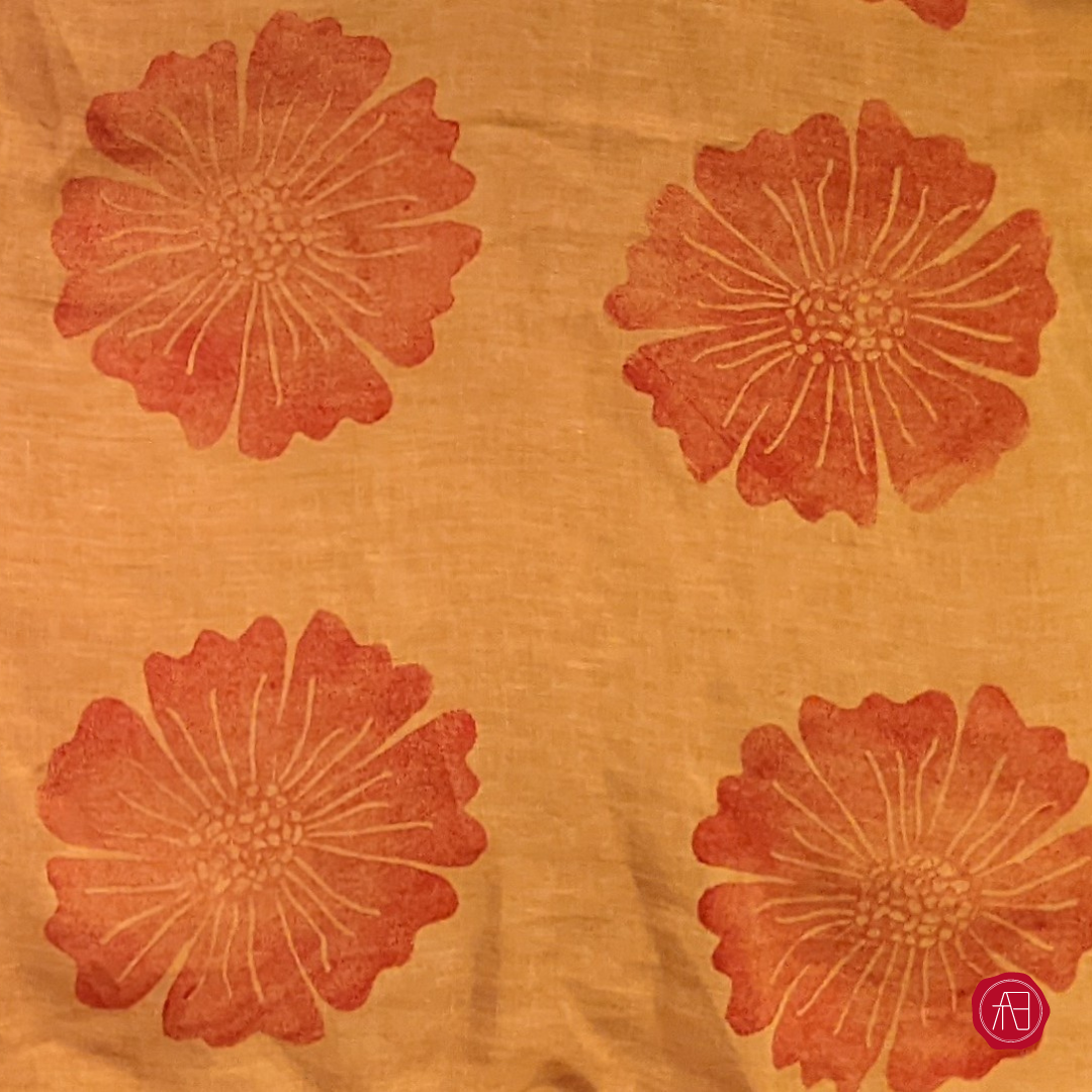 Block printed flax linen towels,collab by ArthlyBox (ArthlyCreative) and Jonique Co
