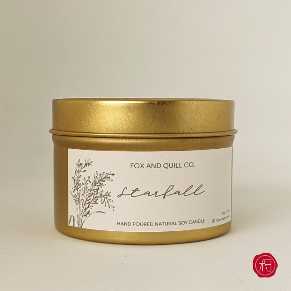 Starfall soy candle by Fox and Quill