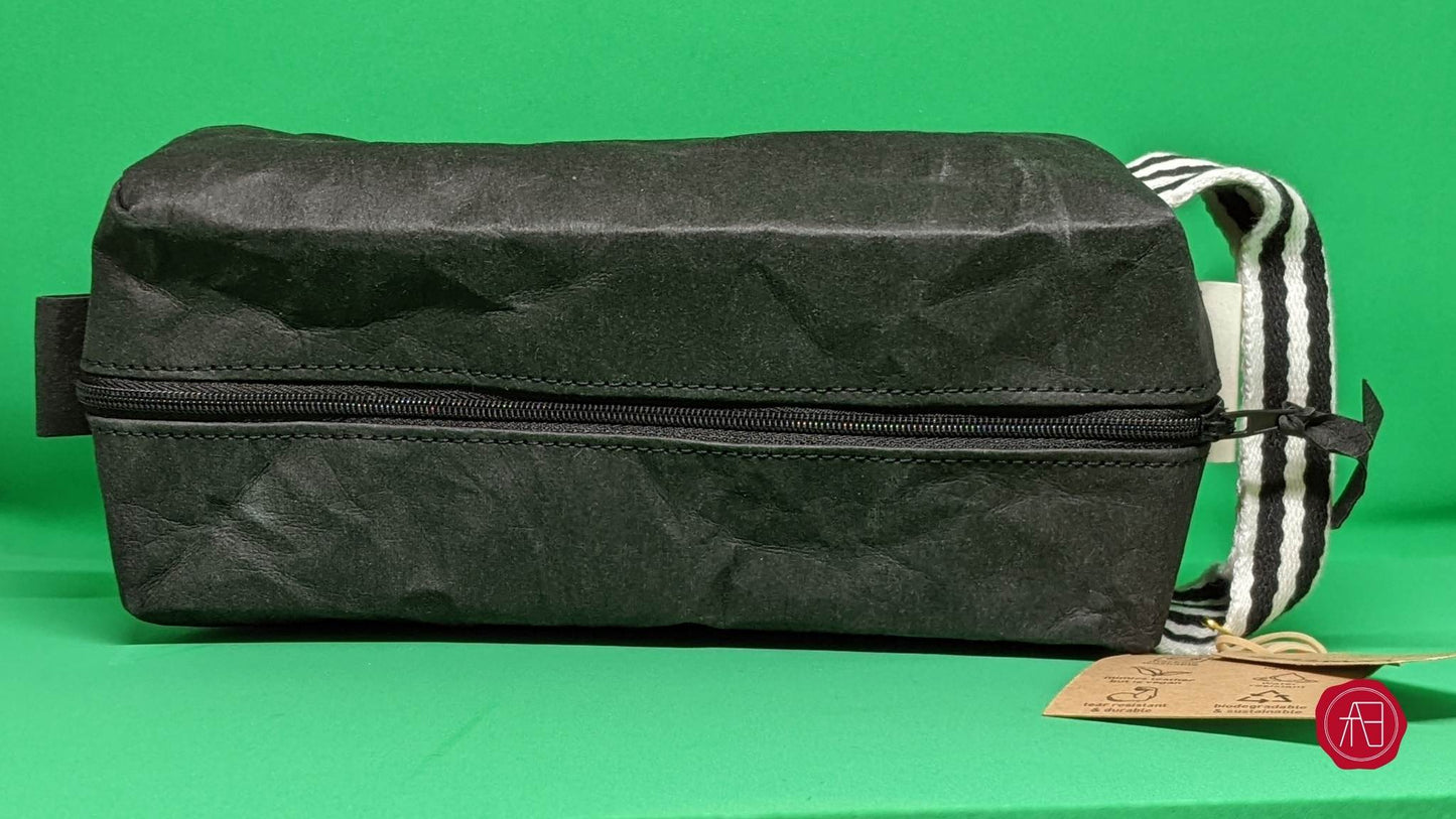Washable paper toiletry "Dopp" bag