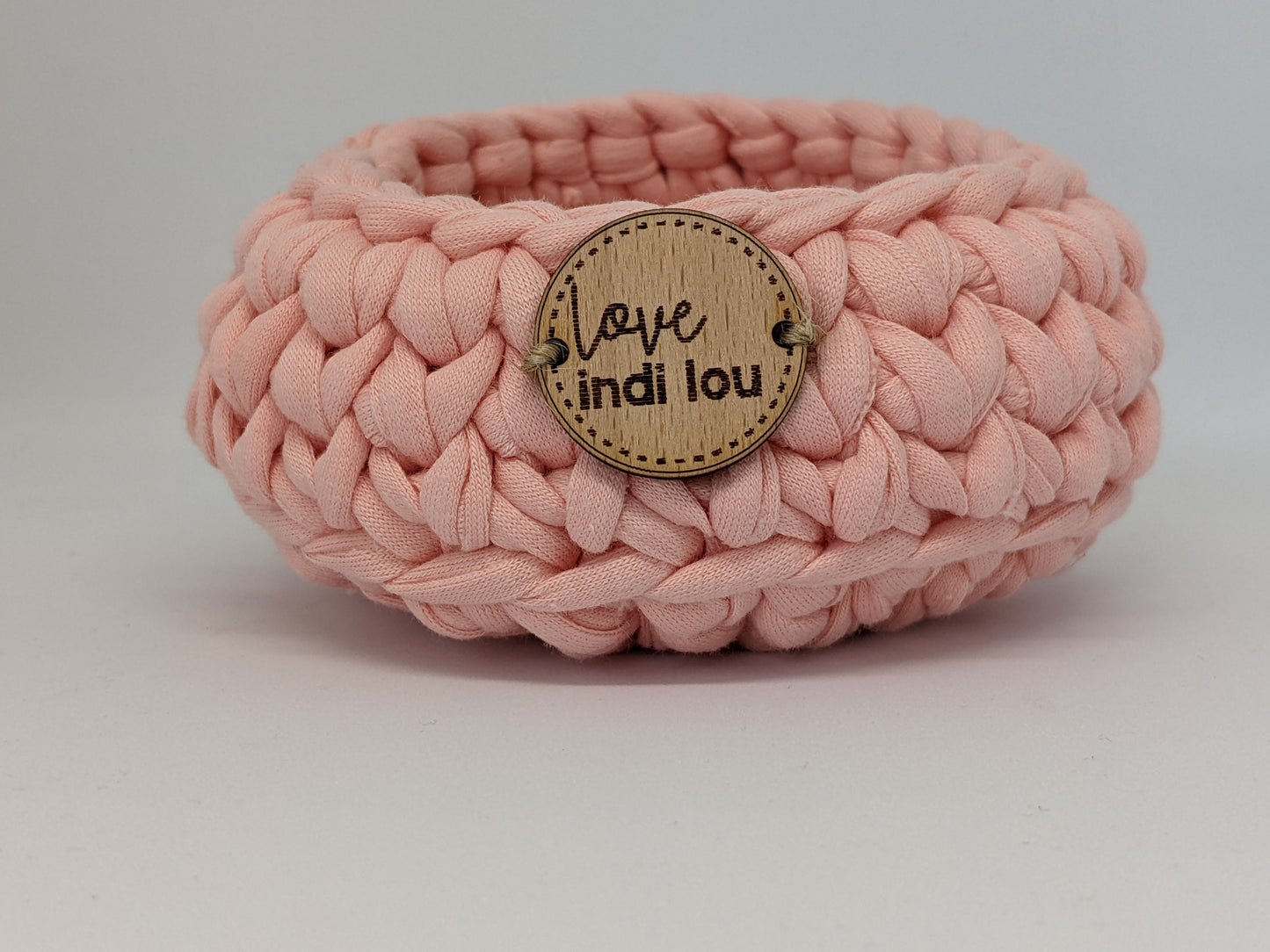 Pink fabric trinket basket by LoveIndiLou Melbourne