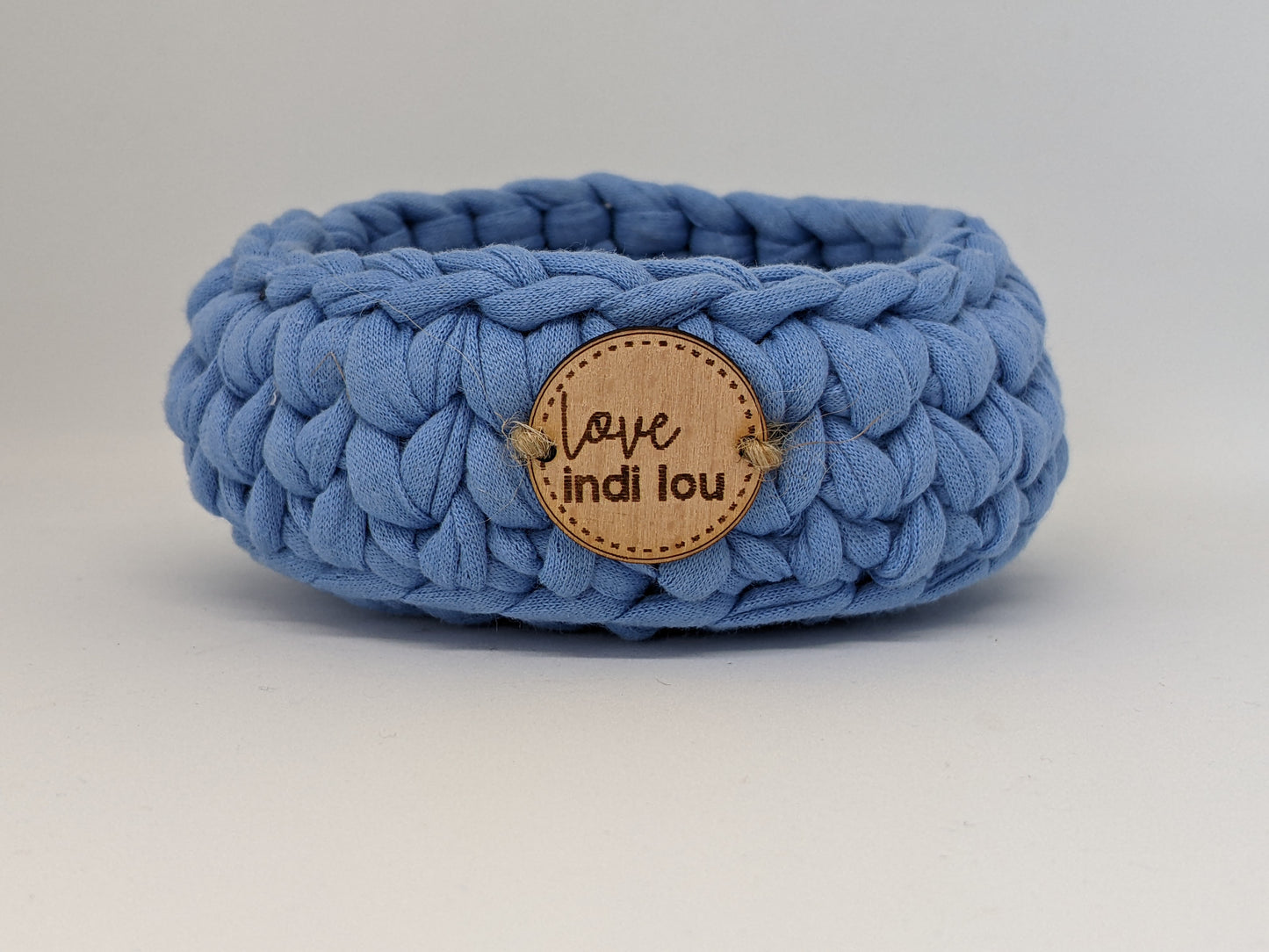 Blue fabric trinket basket by LoveIndiLou Melbourne