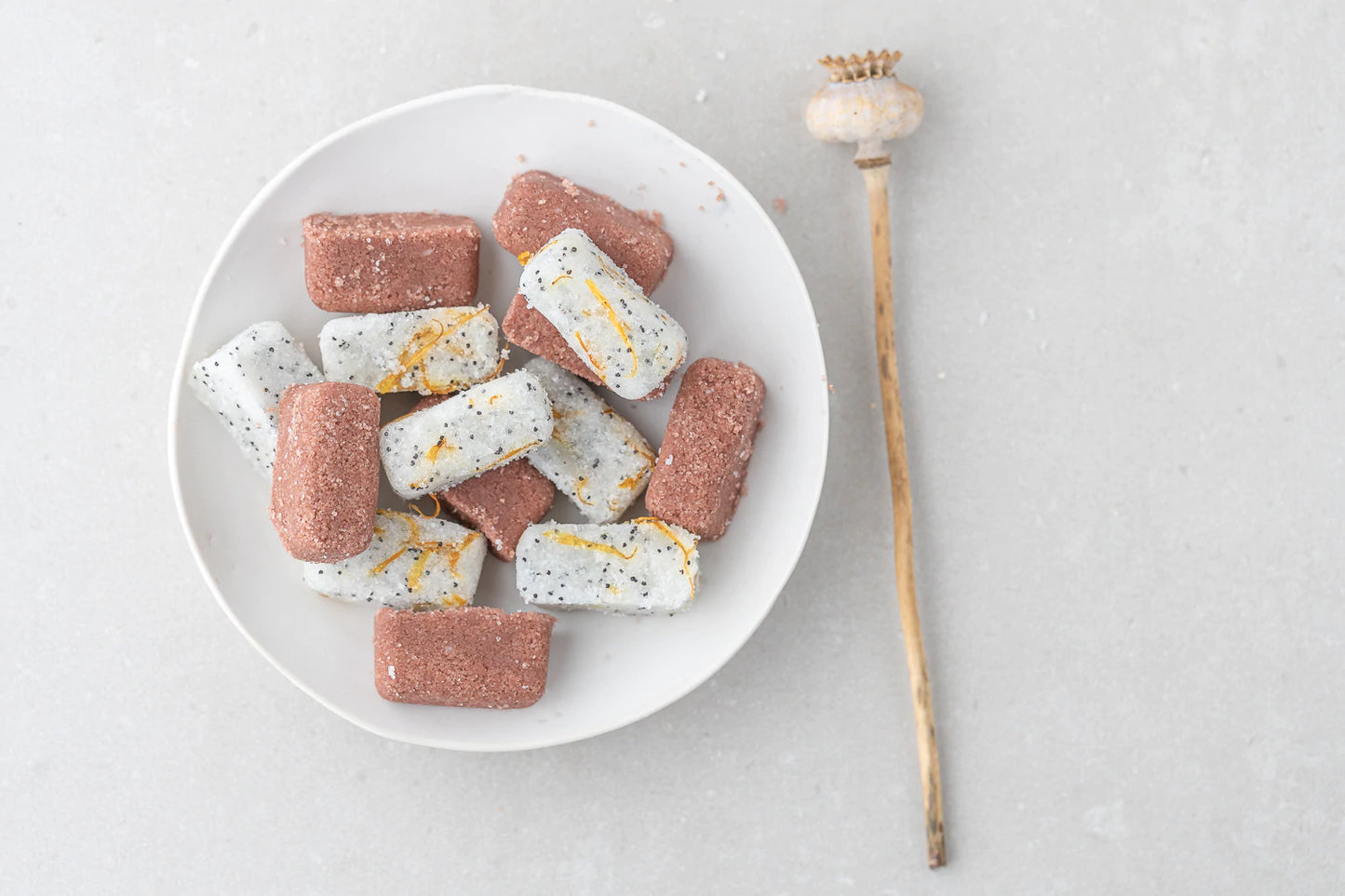 Natural sugar scrub cubes