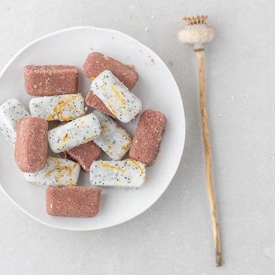 Natural sugar scrub cubes