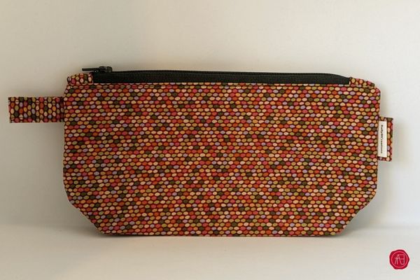 Colored Handmade multi purpose toiletry bags zero waste gender neutral