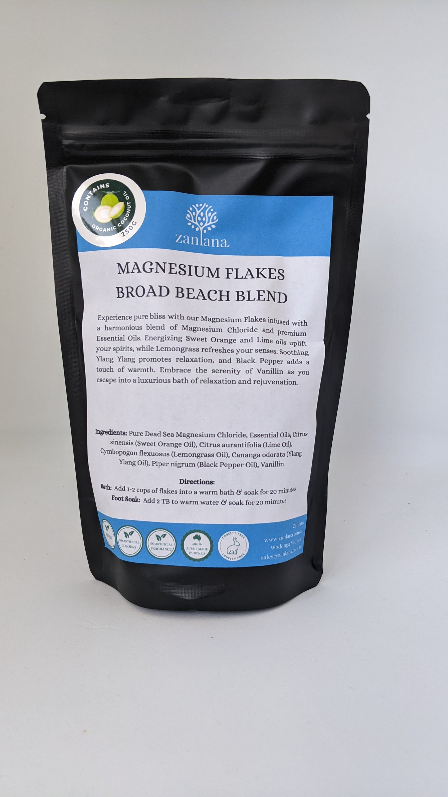 Bath/Foot Salts - Magnesium Flakes with essential oil