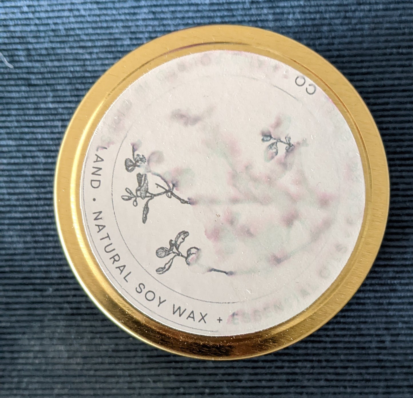 Artisan soy candle