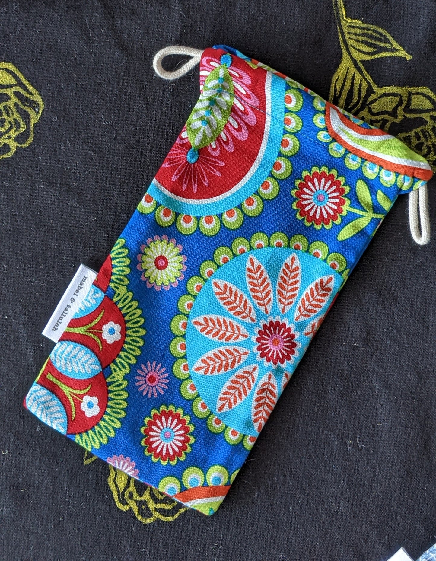 blue red green sunglasses cover mini pouch by The Arthly Box