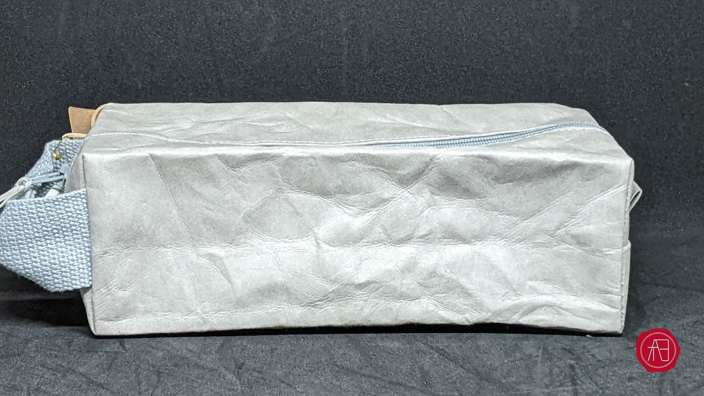 Washable paper toiletry "Dopp" bag