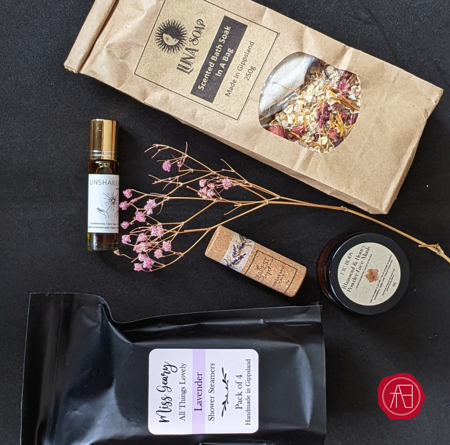 Self-care bath and body spa pamper box option two by TheArthlyBox Melbourne