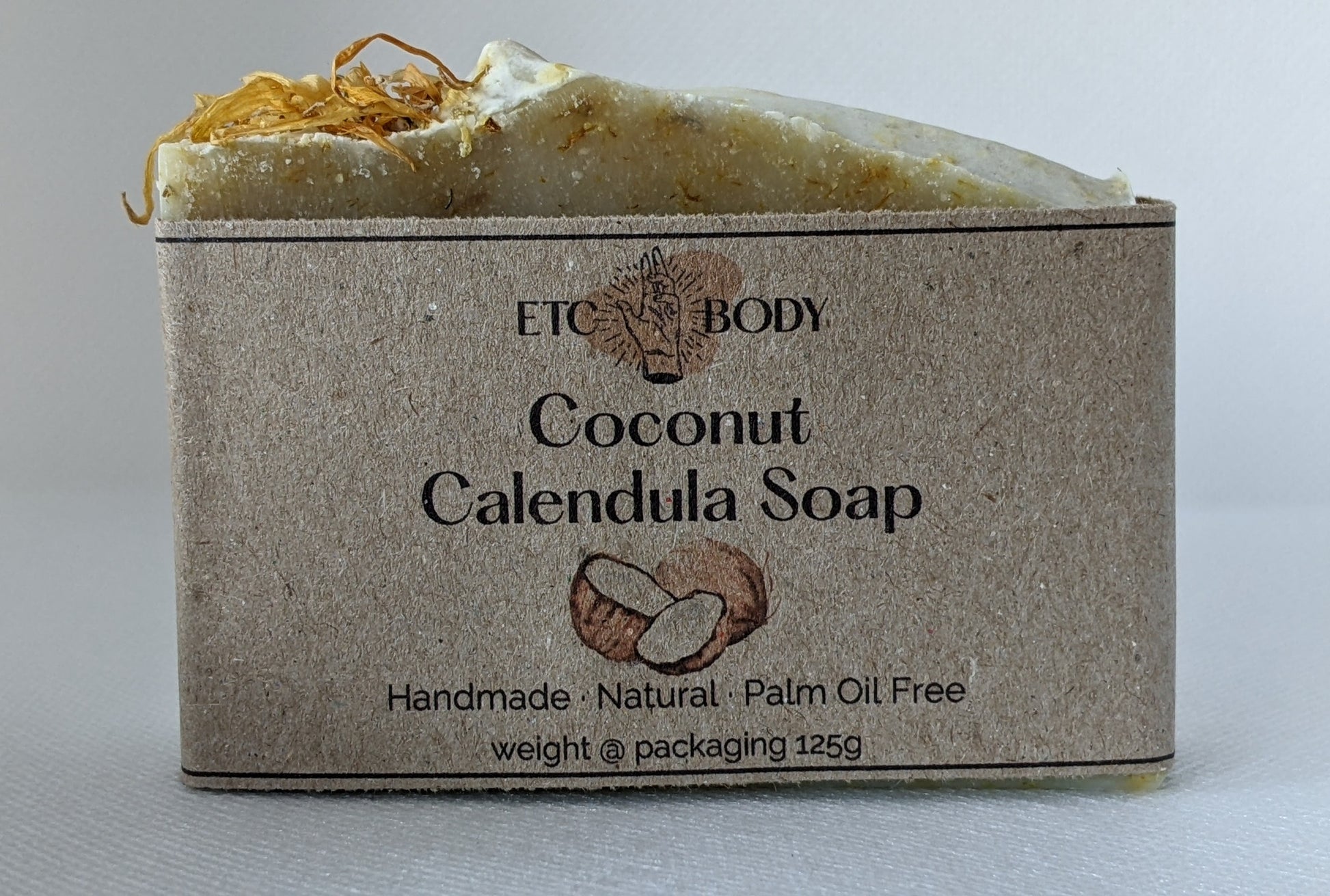 Coconut Calendula Artisan Soap by ETC Body at Arthly Box