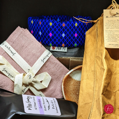 Special eco-friendly mystery gift box of handmade items by The Arthly Box Melbourne , perfect gift for housewarming, birthday, gifts for her, gifts for him, gifts for them