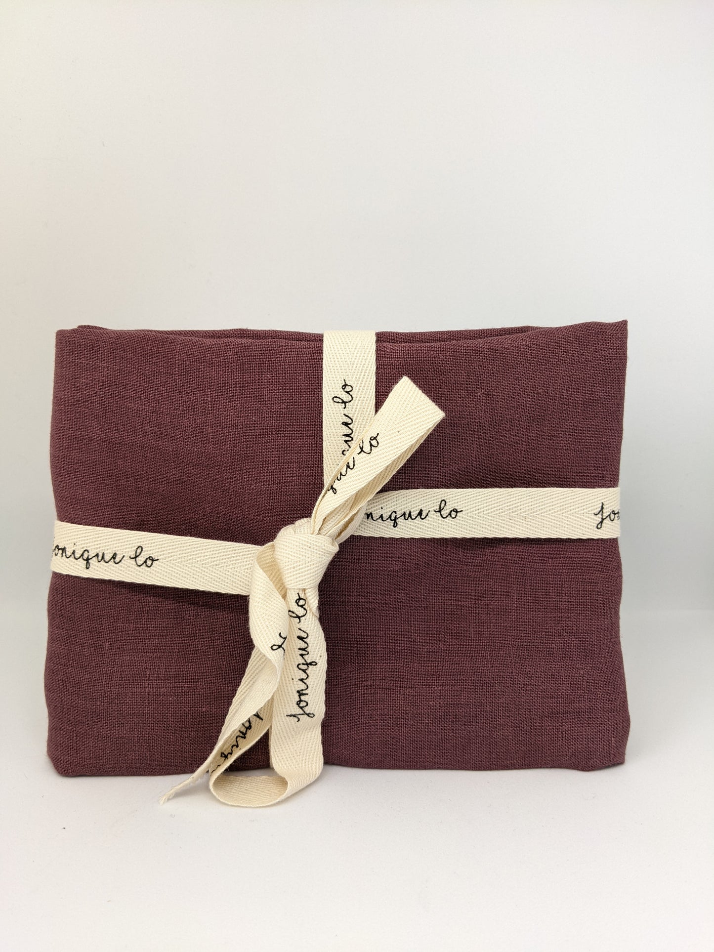 Pale wine red Linen Towels by JoniqueCo. Melbourne