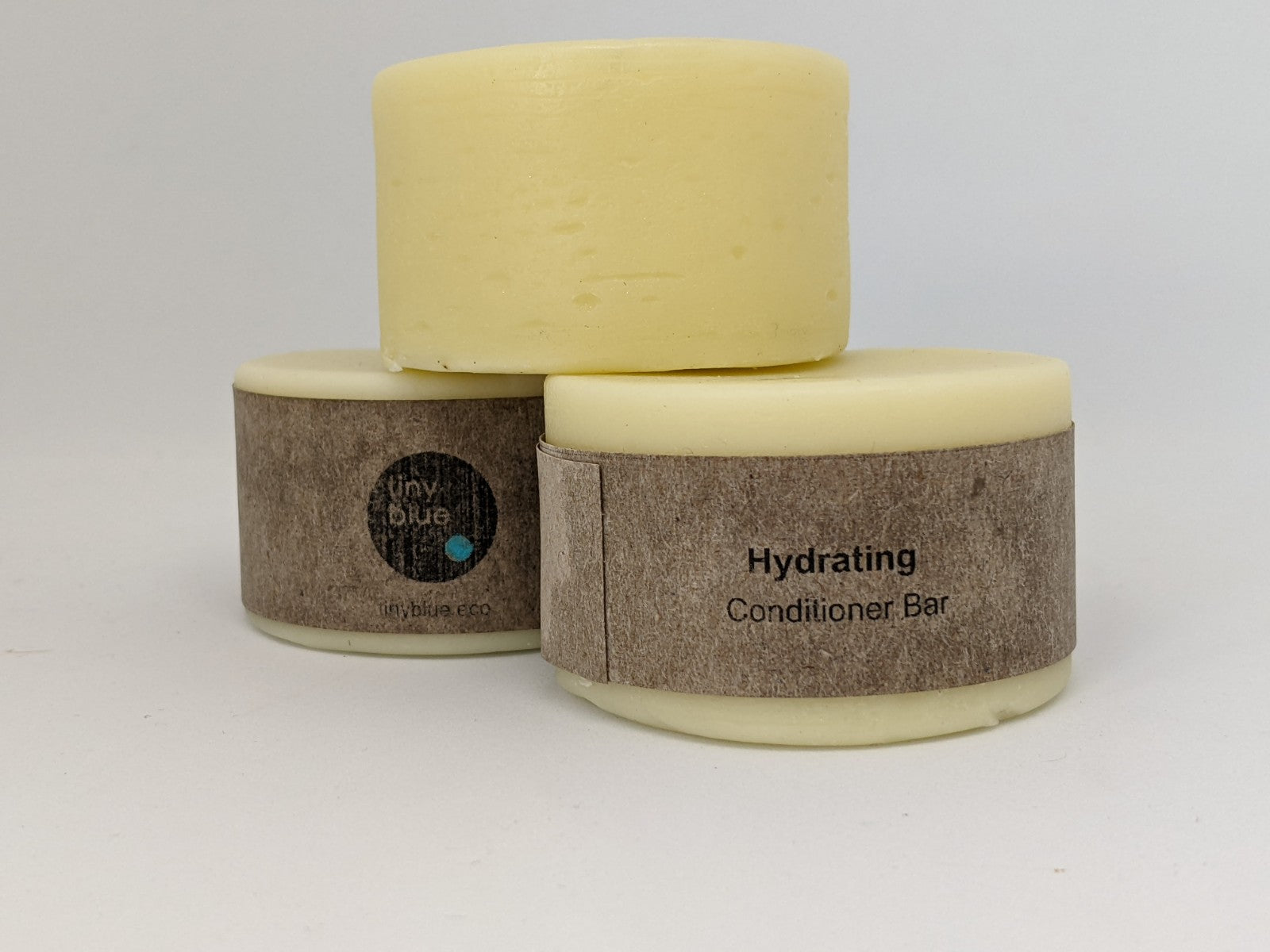 Zero waste natural hydrating solid hair conditioner  bar by TinyBlue Dot Melbourne