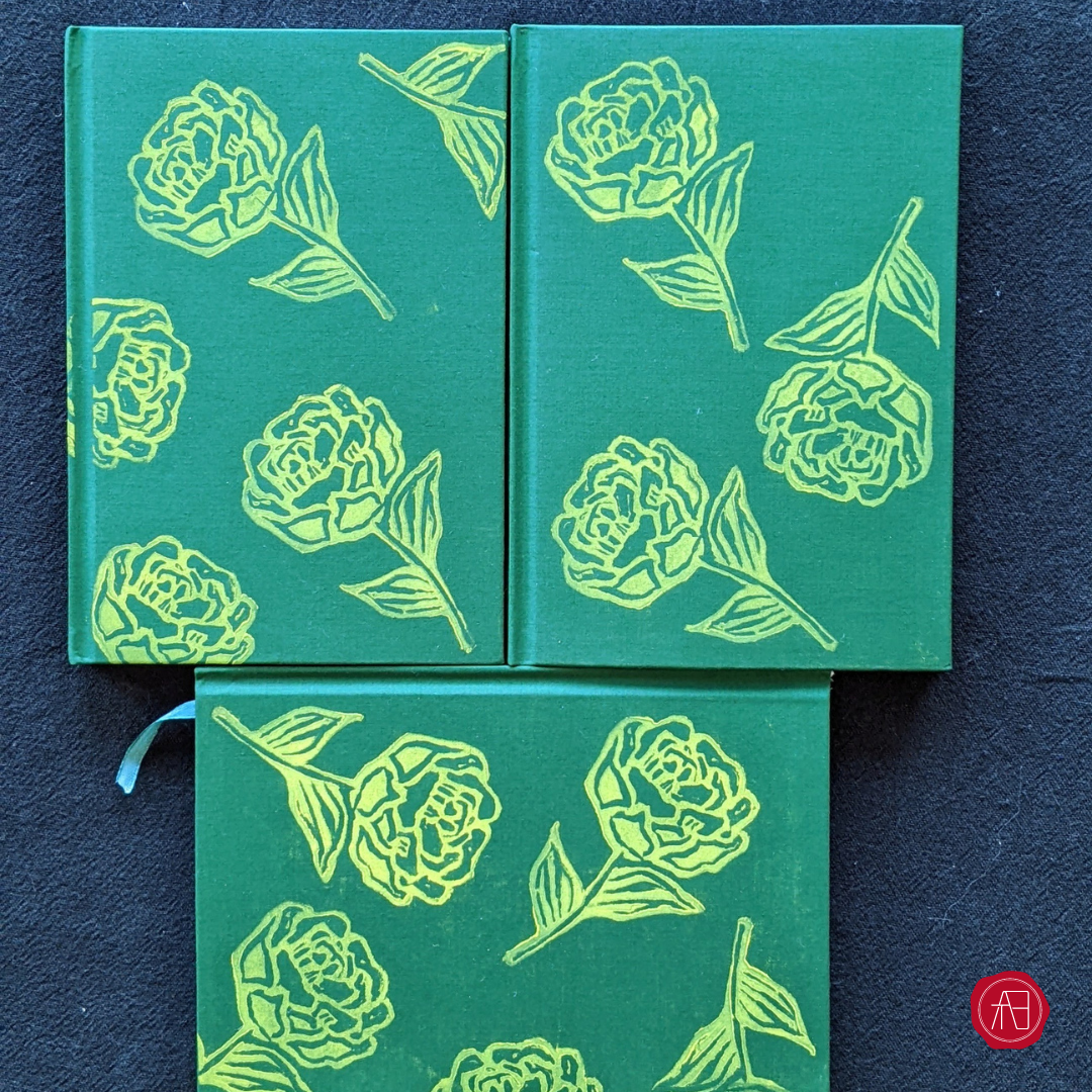 Handmade block printed journals by ArthlyBox ArthlyCreative