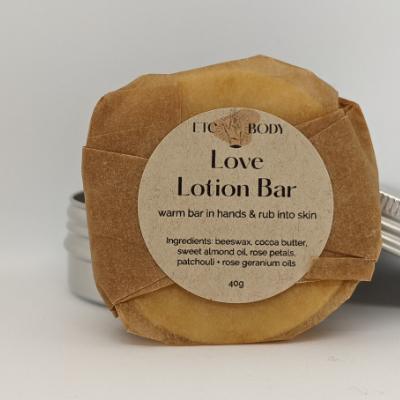 Solid lotion bar