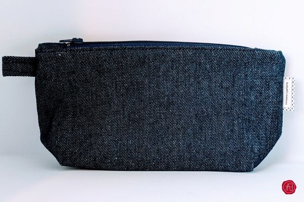 Denim Handmade multi purpose toiletry bags zero waste gender neutral