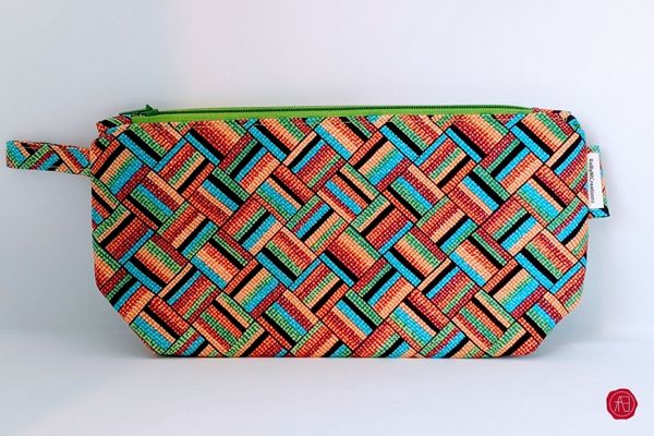 Multi colored Handmade multi purpose toiletry bags zero waste gender neutral